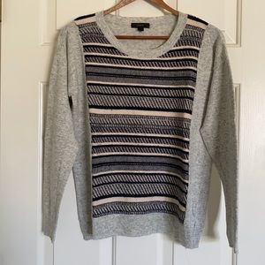 J Crew Knit Panel Sweater
